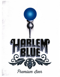 HARLEM BLUE PREMIUM BEER logo