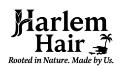 HARLEM HAIR ROOTED IN NATURE. MADE BY US. logo