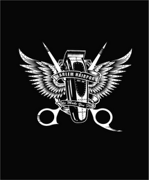 HARLEM HAIRPORT EST. 08 WE MAKE YOU FLY logo