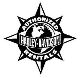 HARLEY-DAVIDSON AUTHORIZED RENTALS logo
