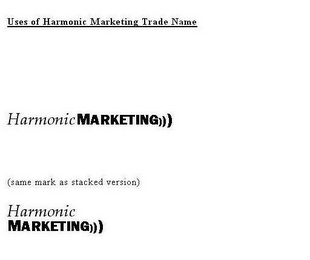 HARMONIC MARKETING logo