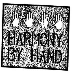 HARMONY BY HAND logo