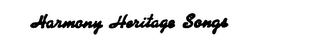 HARMONY HERITAGE SONGS logo