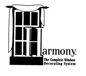 HARMONY THE COMPLETE WINDOW DECORATING SYSTEM logo