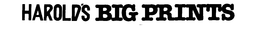 HAROLD'S BIG PRINTS logo