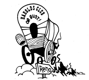 HAROLDS CLUB OR BUST! RENO logo