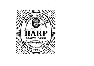 HARP LAGER BEER EXTRA QUALITY IMPORTED BEER logo