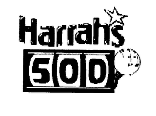 HARRAHS 500 logo
