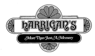 HARRIGAN'S MORE THAN JUST A MEMORY logo