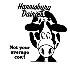 HARRISBURG DAIRIES NOT YOUR AVERAGE COW! logo