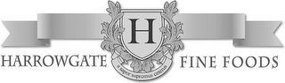 HARROWGATE H FINE FOODS A SAPOR SUPREMUS CETERUS logo