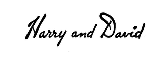 HARRY AND DAVID logo