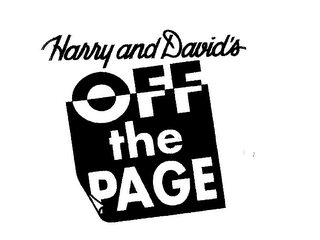 HARRY AND DAVID'S OFF THE PAGE logo