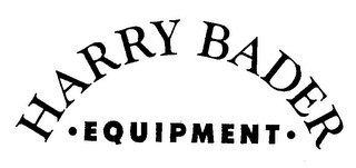 HARRY BADER - EQUIPMENT - logo