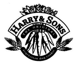 HARRY & SONS THE ORIGINAL VEGETARIAN DOG COOKIES logo