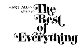 HART ALBIN OFFERS YOU THE BEST OF EVERYTHING logo