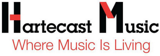 HARTECAST MUSIC WHERE MUSIC IS LIVING logo