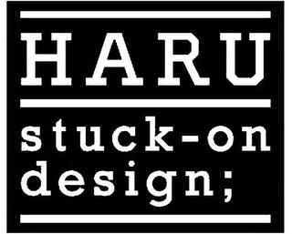 HARU STUCK-ON DESIGN; logo
