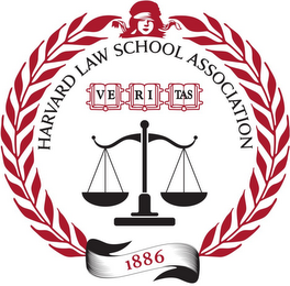 HARVARD LAW SCHOOL ASSOCIATION VE RI TAS 1886 logo