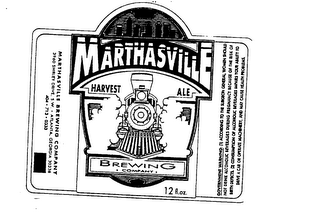 HARVEST ALE MARTHASVILLE BREWING COMPANY ATLANTA GEORGIA logo