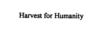 HARVEST FOR HUMANITY logo