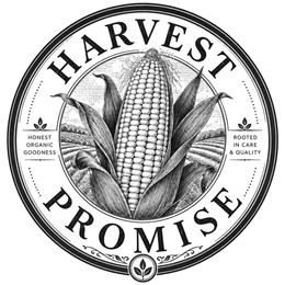 HARVEST PROMISE, HONEST ORGANIC GOODNESS, ROOTED IN CARE & QUALITY logo