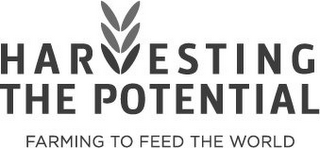 HARVESTING THE POTENTIAL FARMING TO FEED THE WORLD logo