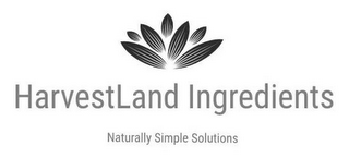 HARVESTLAND INGREDIENTS NATURALLY SIMPLE SOLUTIONS logo