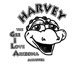 HARVEY THE GEE I LOVE ARIZONA MONSTER logo