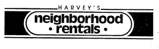 HARVEY'S NEIGHBORHOOD - RENTALS - logo