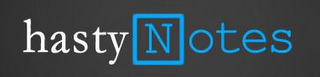 HASTY NOTES logo