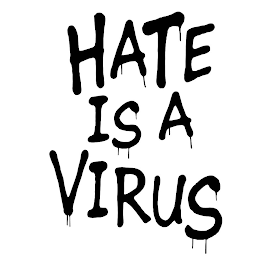 HATE IS A VIRUS logo