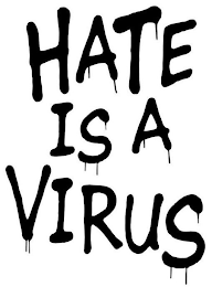 HATE IS A VIRUS logo