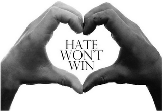 HATE WON'T WIN logo