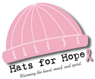 HATS FOR HOPE WARMING THE HEART, MIND, AND SPIRIT. logo