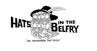 HATS IN THE BELFRY "AN INCREDIBLE HAT SHOP" logo