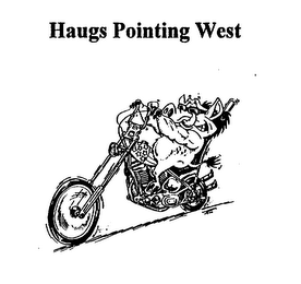 HAUGS POINTING WEST logo