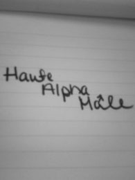 HAUTE ALPHA MALE logo