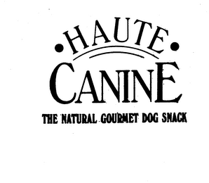 HAUTE CANINE THE NATURAL GOURMET DOG SNACK logo
