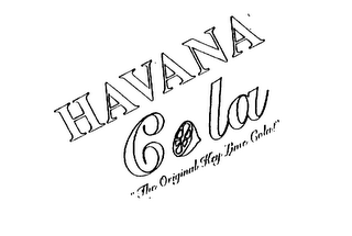 HAVANA COLA "THE ORIGINAL KEY LIME COLA!" logo