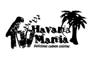 HAVANA MANIA DELICIOUS CUBAN CUISINE logo