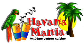 HAVANA MANIA DELICIOUS CUBAN CUISINE logo