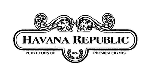 HAVANA REPUBLIC PURVEYORS OF PREMIUM CIGARS 1834 logo