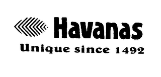 HAVANAS UNIQUE SINCE 1492 logo