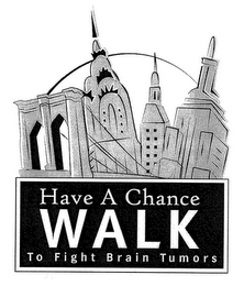 HAVE A CHANCE WALK TO FIGHT BRAIN TUMORS logo