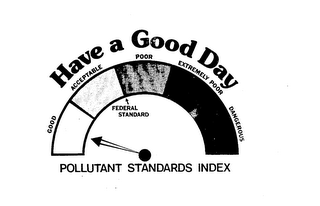 HAVE A GOOD DAY POLLUTANT STANDARDS INDEX logo