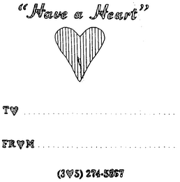 "HAVE A HEART" logo