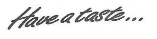 HAVE A TASTE... logo