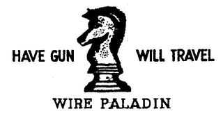 HAVE GUN WILL TRAVEL WIRE PALADIN logo