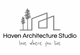 HAVEN ARCHITECTURE STUDIO LOVE WHERE YOU LIVE logo